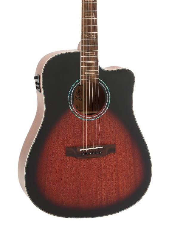 Violão Zellmer eletroacústico Heritage Brownburst fosco - Super
