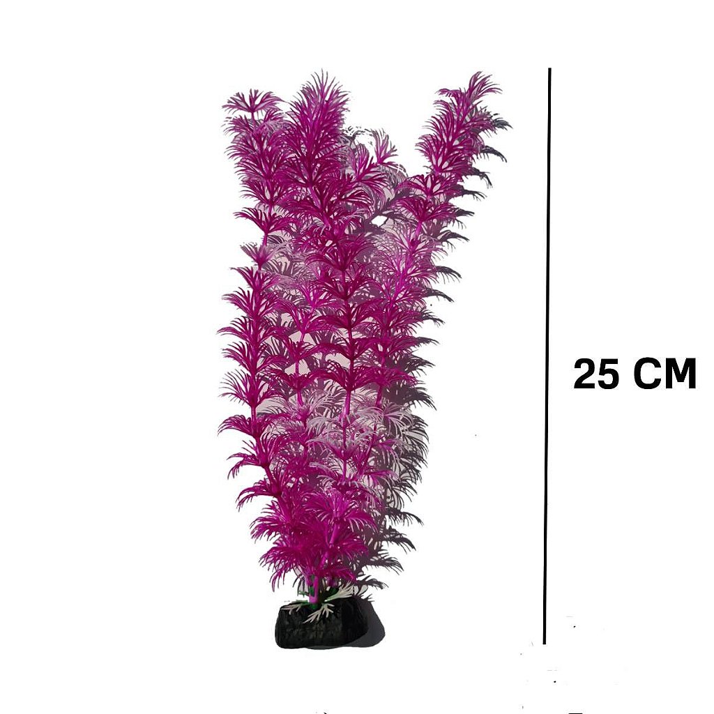 Planta Artificial Aquario 25cm rosa crespa enfeite LXS1008 - Acquapex |  Acessórios para aquário