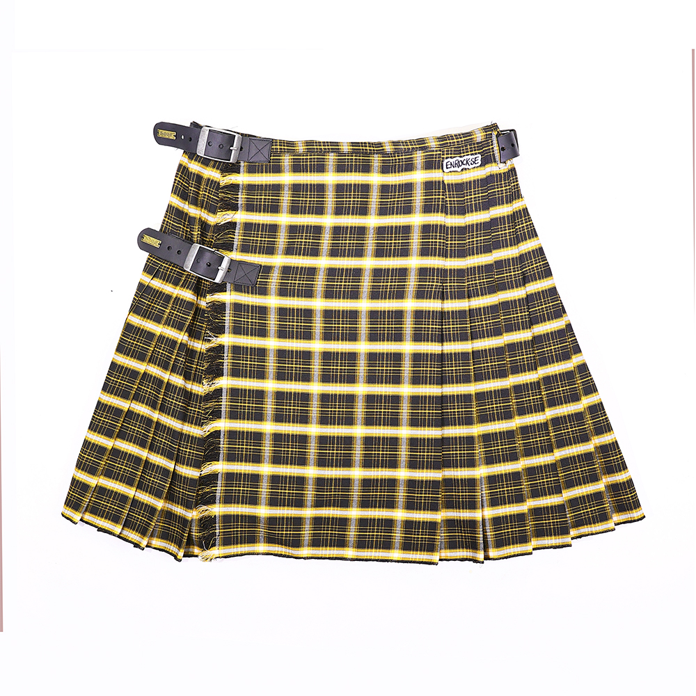 saia kilt xadrez com fundo preto