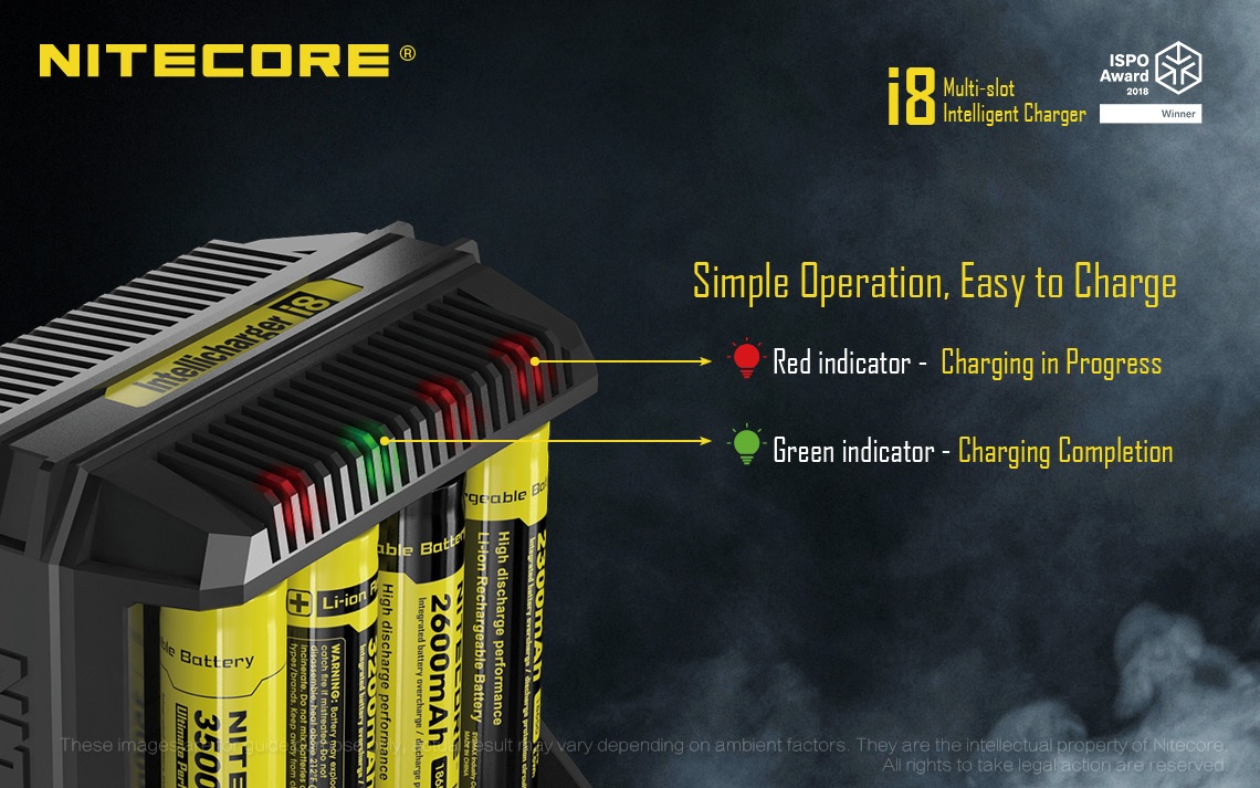 Carregador Inteligente i8 - Nitecore