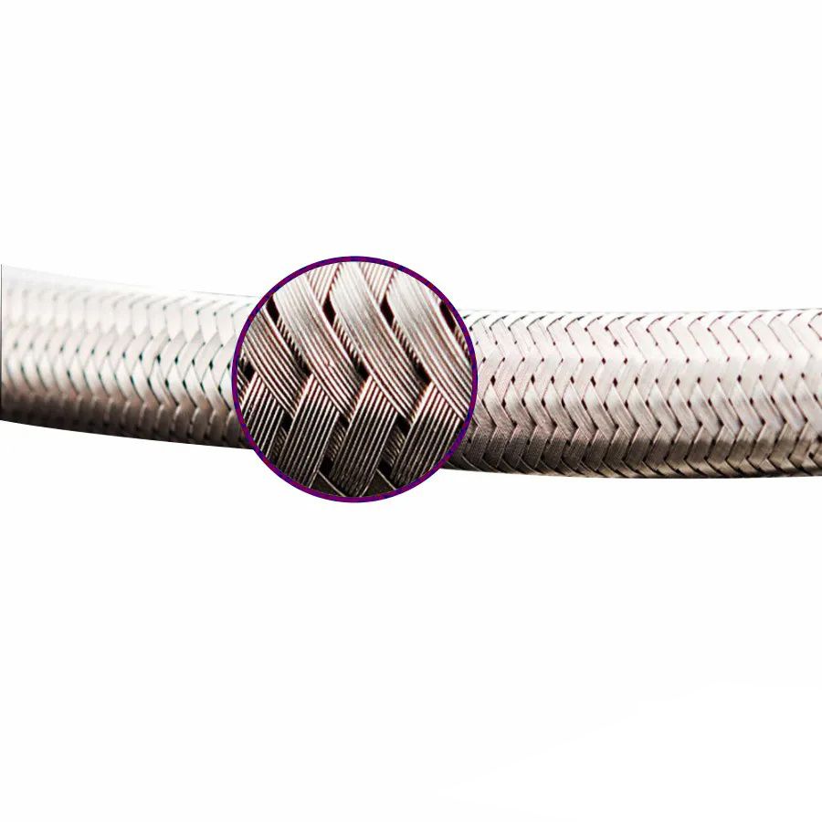 Engate / Rabicho Para Pia Flexivel  Trançado Aço Inox - Imagem 2