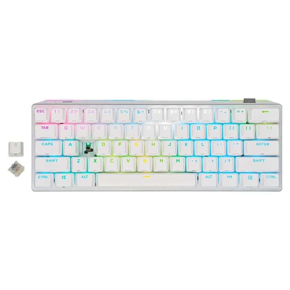 Teclado mecânico Corsair K70 PRO Mini Wireless White - Fantasy