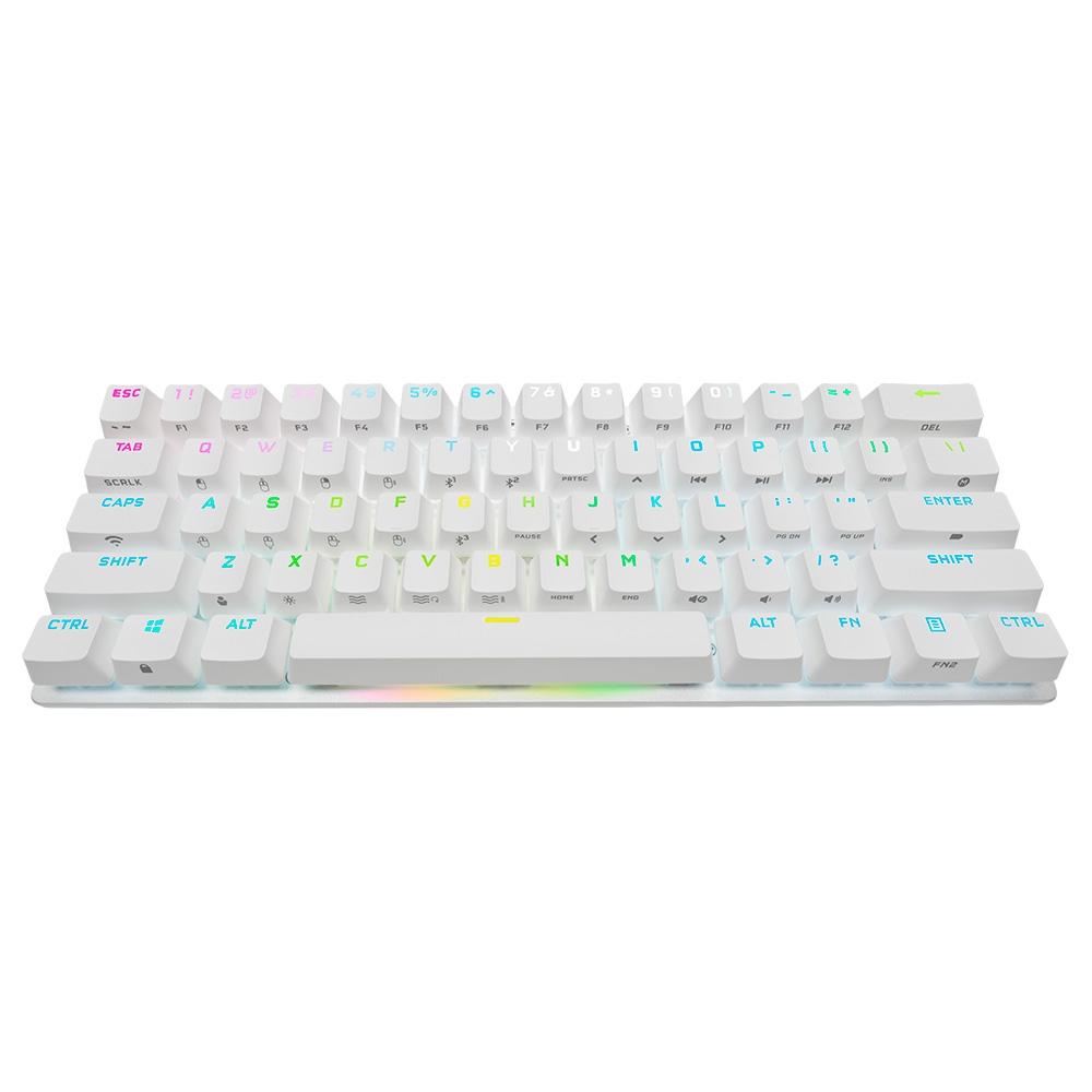 Teclado mecânico Corsair K70 PRO Mini Wireless White - Fantasy