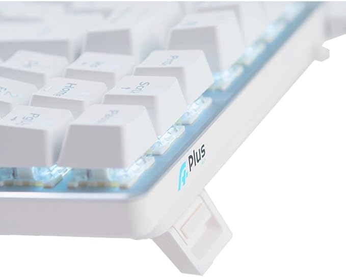 Teclado Mecânico Aplus Tech Barak White Led Branco ABNT2 Switch