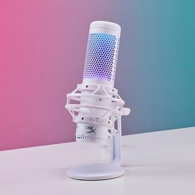 Microfone Gamer HyperX QuadCast S Podcast, Antivibração, LED RGB
