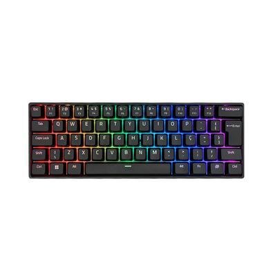 akko Teclado Mecânico Akko 3061s Preto Abnt2 Switch Orange RGB