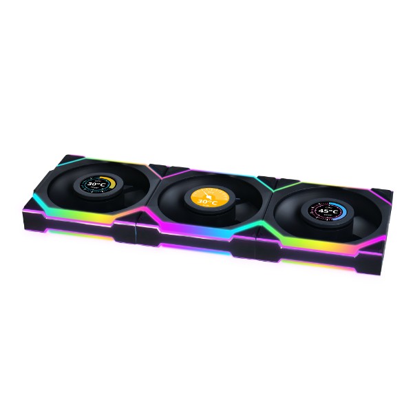 Kit Fan Gamer Lian Li Uni Fan SL LCD 120 - Fantasy Gaming