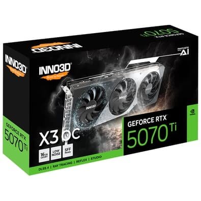Placa de Vídeo Inno3D RTX 5070 Ti X3 OC NVIDIA Geforce, 16GB