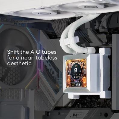 Water Cooler 360mm Lian Li Hydroshift Lcd 360s, Display Lcd, White