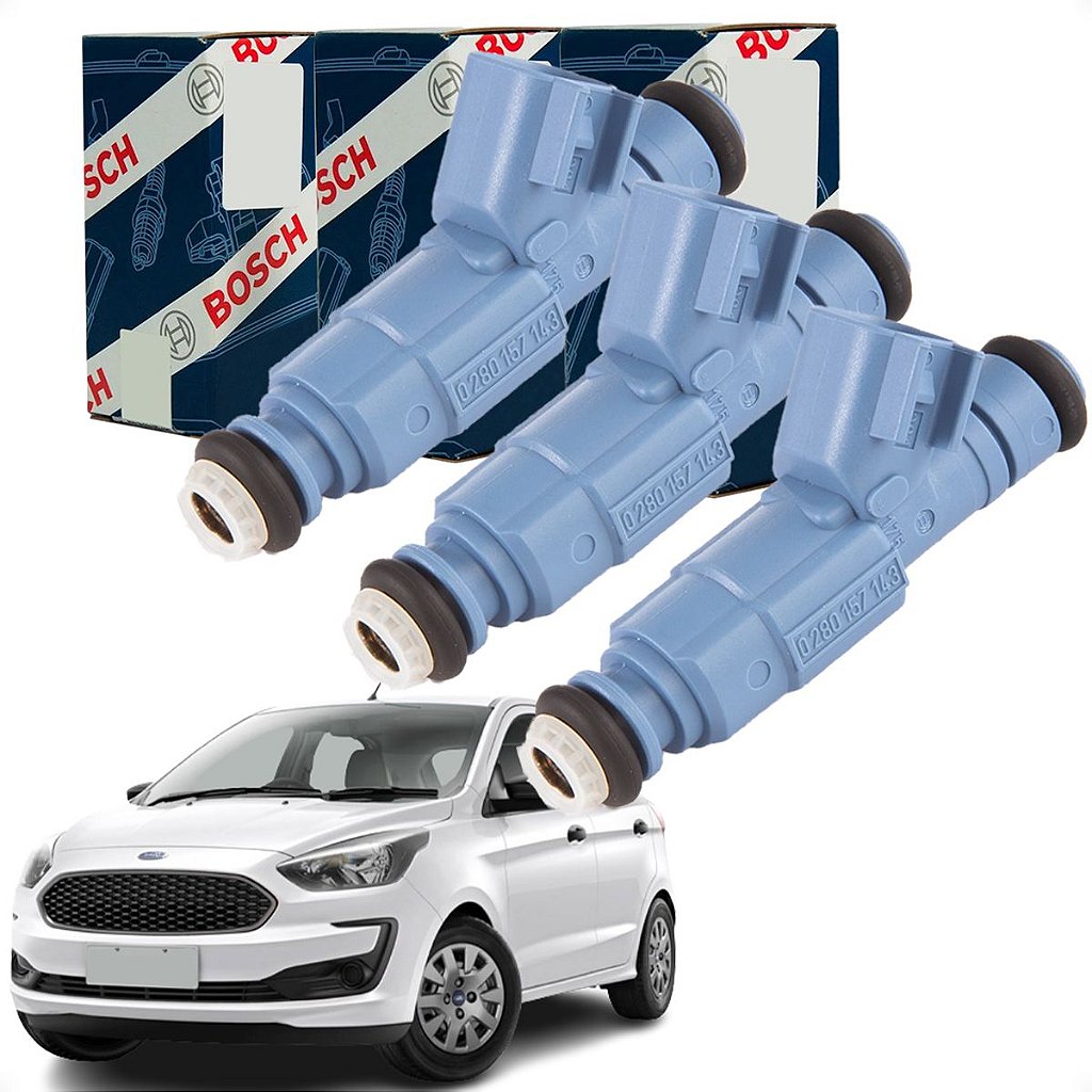Kit C/ 3 Bicos Injetor Ford Ka 1.0 Flex 2014 A 2021 Bosch - Siga Peça -  Produtos Automotivos