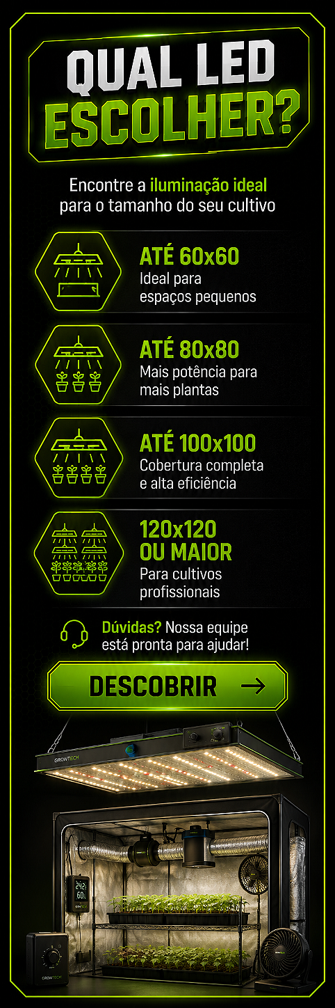 Qual LED escolher para cultivo indoor