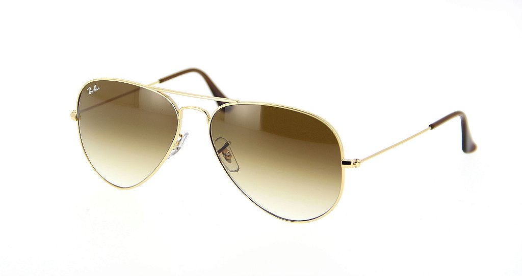 Óculos Ray Ban AVIATOR GRADIENTE Metal Masculino - Deville Jóias