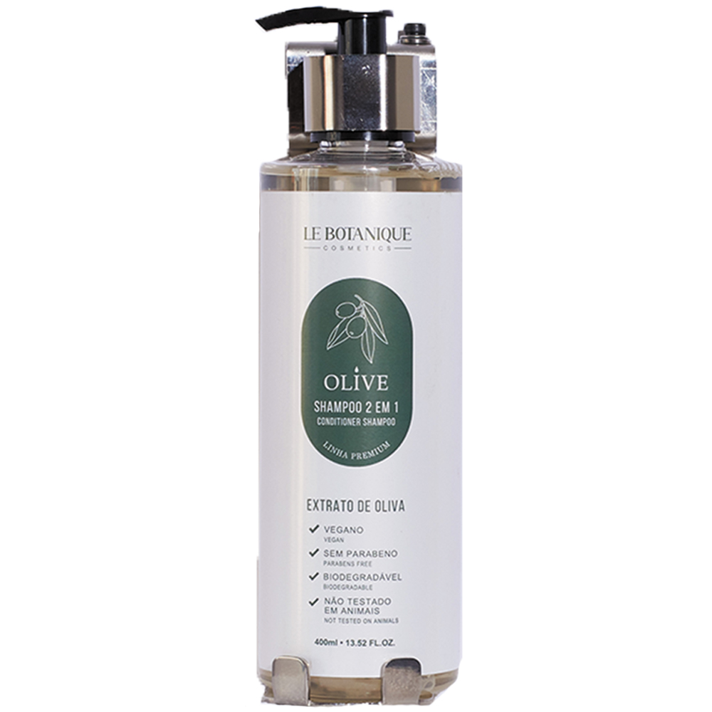 Shampoo 2 em 1 Le Botanique Olive Vegano Dispenser 400ml - Master