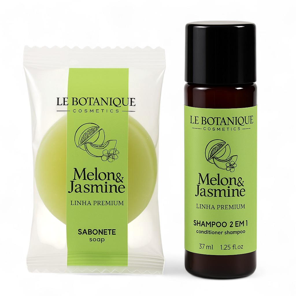 Kit Sabonete 20g + Shampoo 2 em 1 37ml Le Botanique Vegano