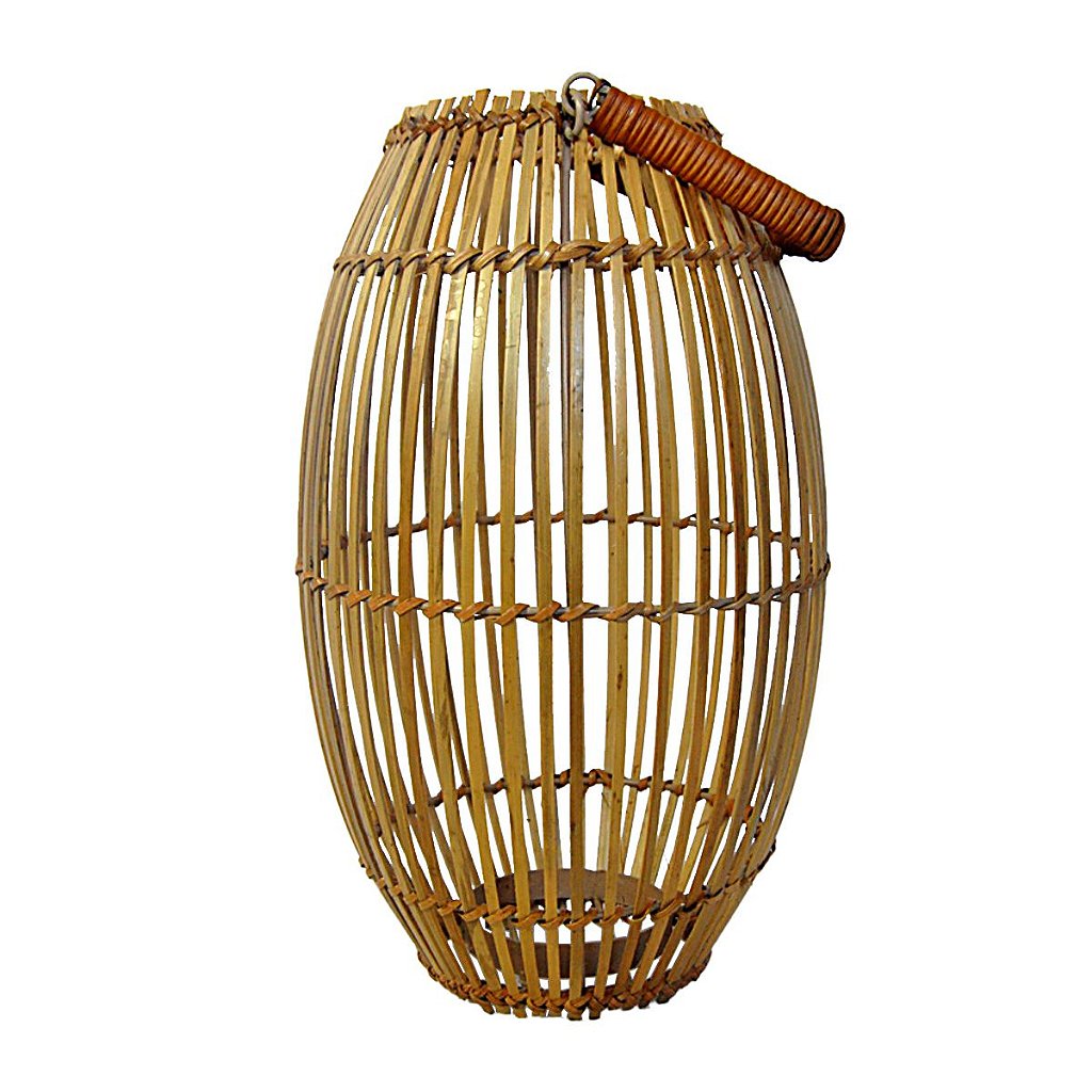 Lanterna Luminária Em Rattan Decorativa Bambu Jolitex 35cm - Super Compra  do Dia