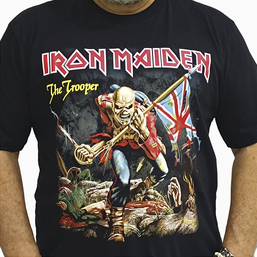 Camiseta Iron Maiden The Tropper - Véio do Rock