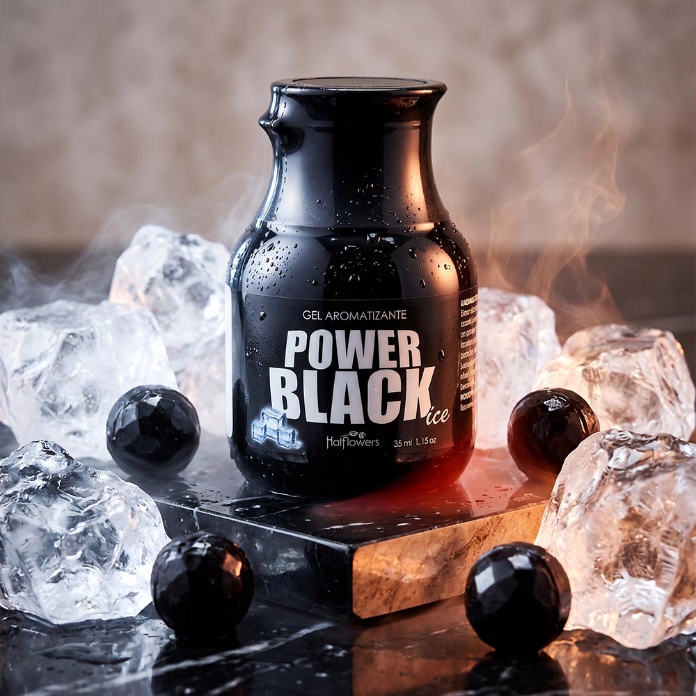 Gel para Sexo Oral Power Black Sabor Halls Preta 35ml – Hot Flowers