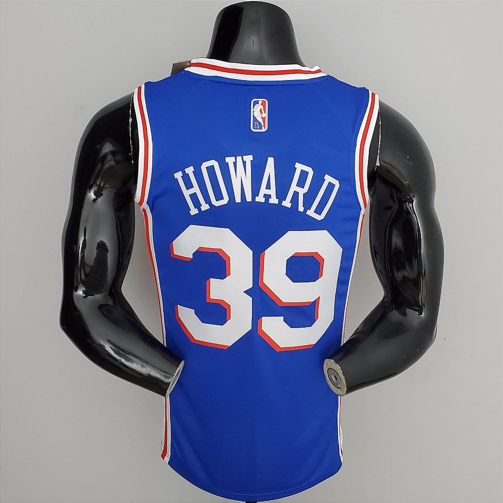 Regata Basquete NBA Philadelphia 76ers 75º aniversário Azul Howard