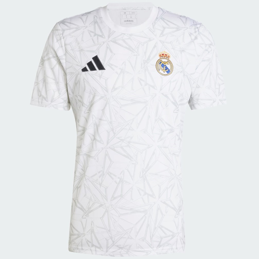 Nova Camisa Real Madrid Treino Branca Torcedor Masculina 2024