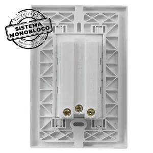 Tomada Dupla 20a Monobloco Bivolt Espelho 4x2 I9 Ilumi 94121