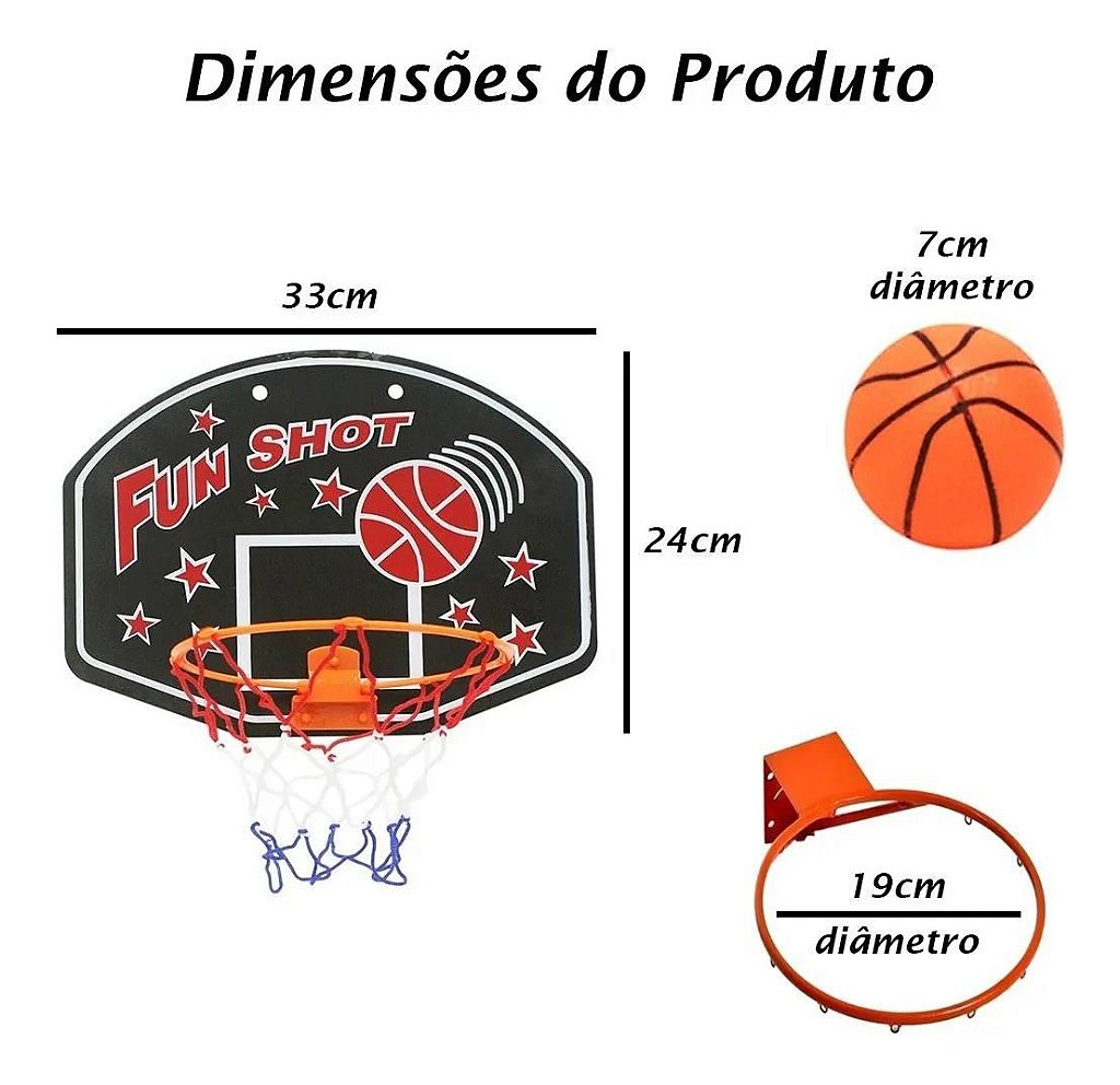 Jogo De Basquete Basket Ball Cesta Com 60 Bolinhas Brinquedo