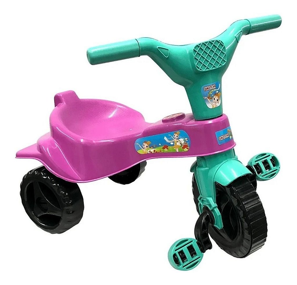 Velotrol Triciclo Infantil Motinho Motoca Butterfly Com Luz Cor