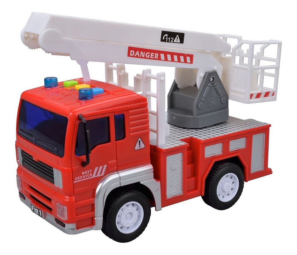 CAMINHÃO MINI TRUCK BOMBEIRO BRINQUEDO DE PLASTICO