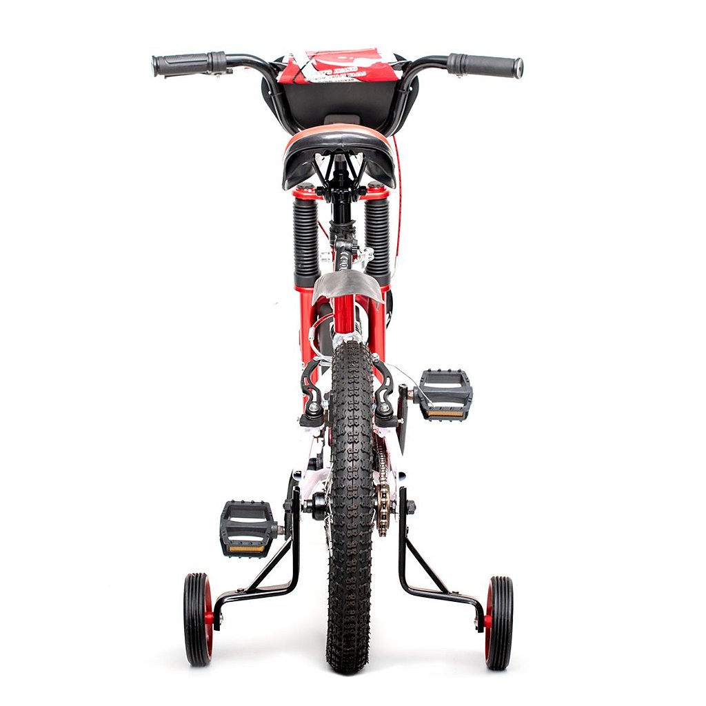 Bicicleta Infantil Aro 16 Moto Bike C/ Rodinha Menino - Glumi