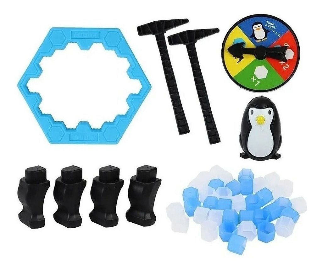 Jogo do Pinguim Numa Fria Quebra Gelo Com Picaretas Martelinho Bloquinhos  Jogos de Mesa Tabuleiro Brinquedo Infantil para criança