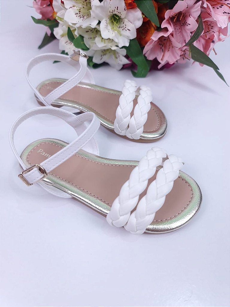 Sandália Infantil Branca Batizado Casamento Daminha Verão Luxo - Amazing  Baby's Moda Infantil - Nossa missão é transformar sonhos em realidade.