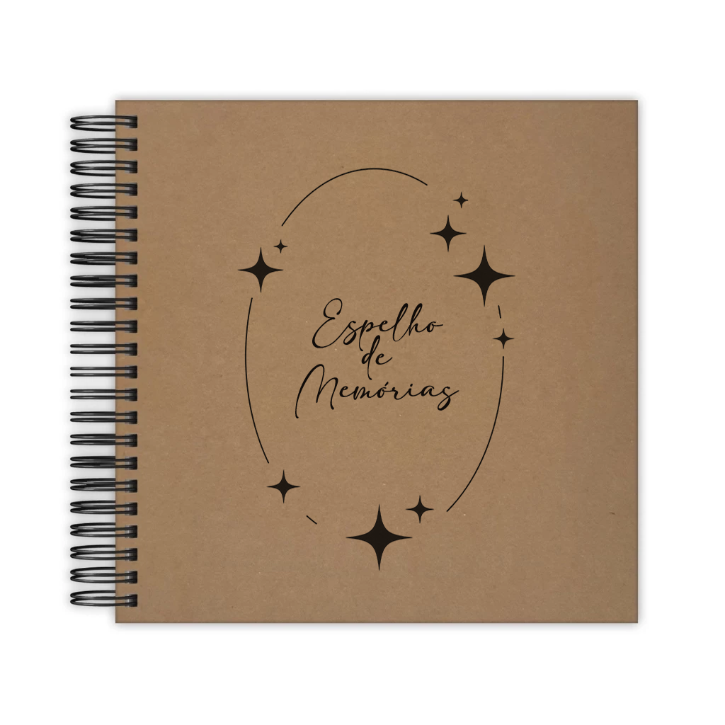 Caderno Scrapbook Kraft - Espelho de Memórias - Facility Print