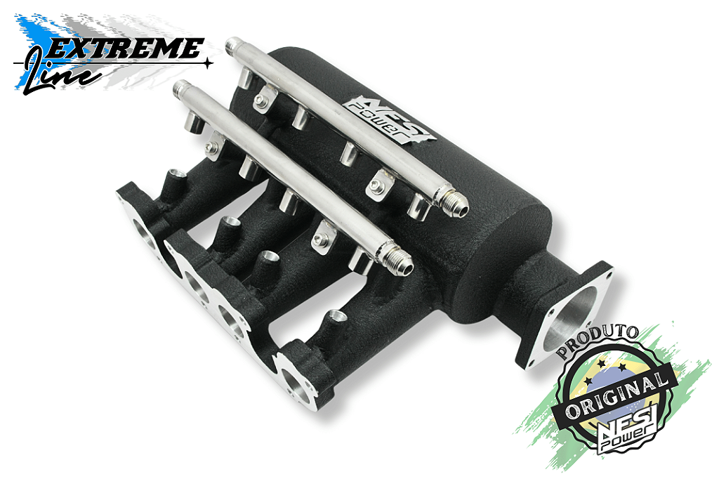 Coletor DualPlenum VW AP 8v Fluxo Cruzado borboleta p/ frente