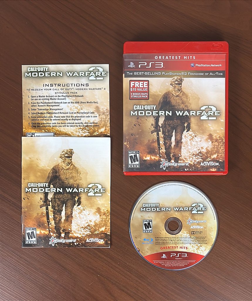 TODA MÍDIA FÍSICA AGORA VAI VIR VAZIA? COD MW2 NÃO TEM NADA NO DISCO! 