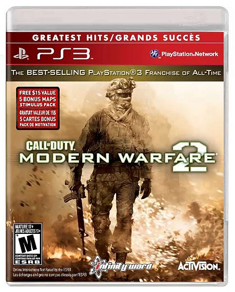 CALL OF DUTY: MODERN WARFARE 2- PS3 - (USADO) - World Colecionáveis