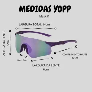 Óculos Yopp-Perfomance Fotocromático Mask K2 - Mimos Run