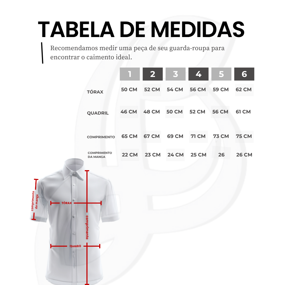 Camisa masculina manga curta - modelo