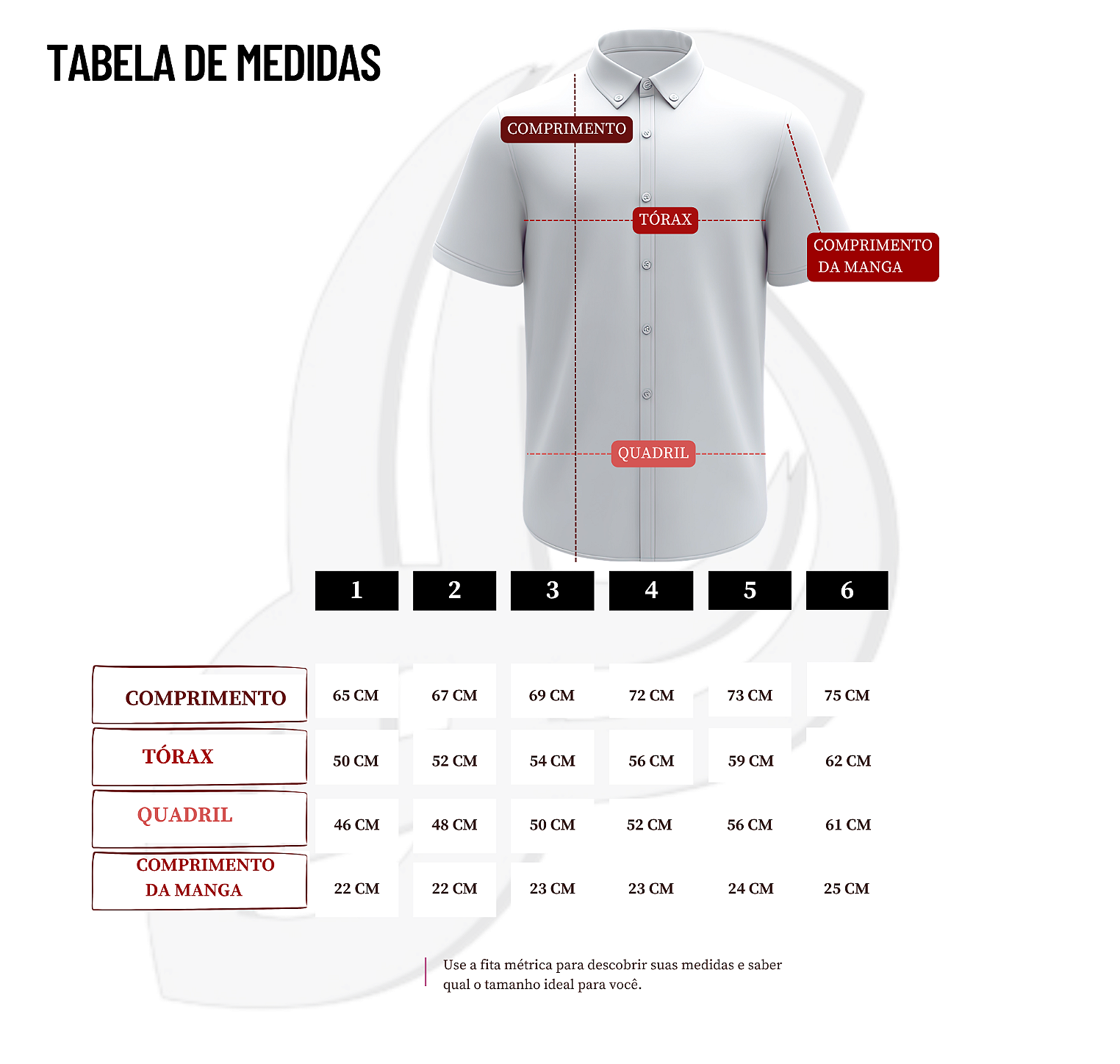 Tabela de Medidas