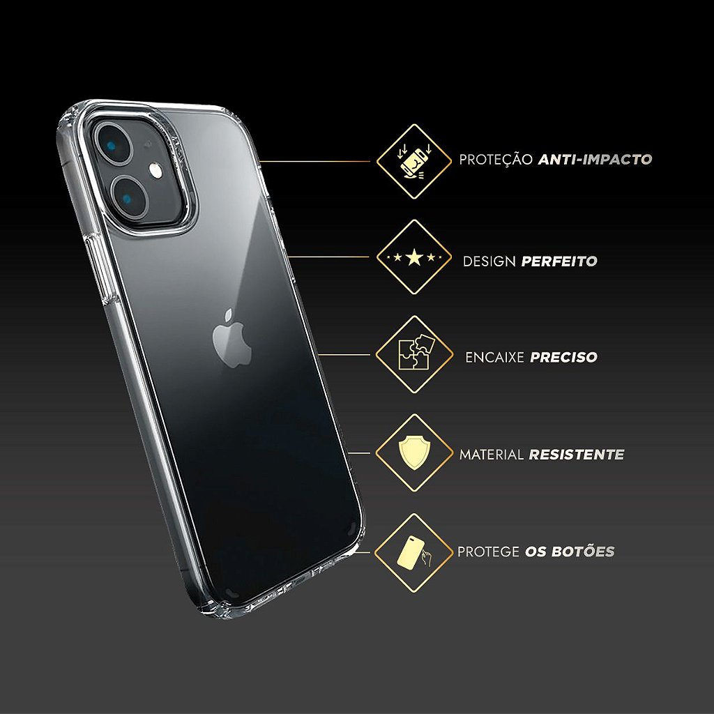 Capa Case Clear para Iphone 12 Pro Max - Fujicell - Fujicell