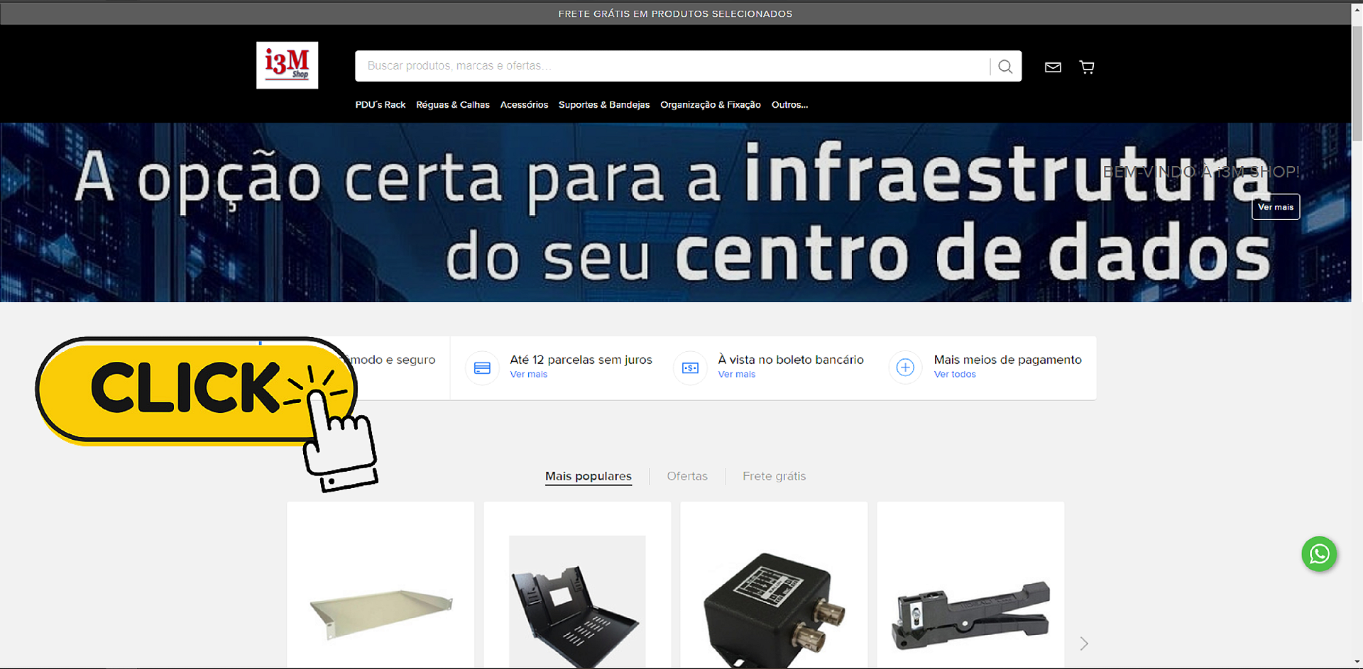 Visite nosso Site i3M Shop no Mercado Shops