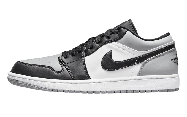 靴 Nike Air Jordan 1 Black and Smoke Grey Air Jordan 1 Low Smoke Grey Toe - Blackapparel