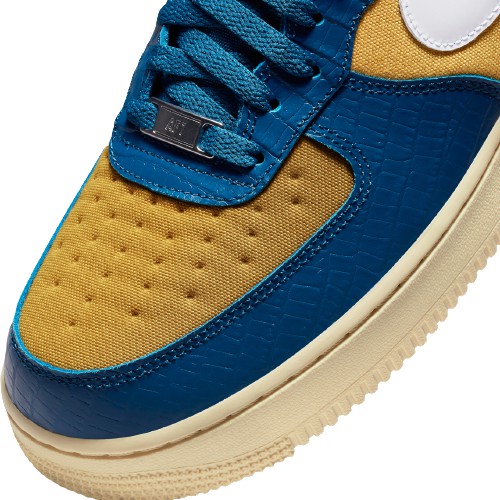 Nike Air Force 1 Low SP Undefeated 5 On It Blue Yellow Croc