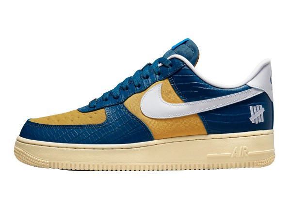 Nike Air Force 1 Low SP Undefeated 5 On It Blue Yellow Croc