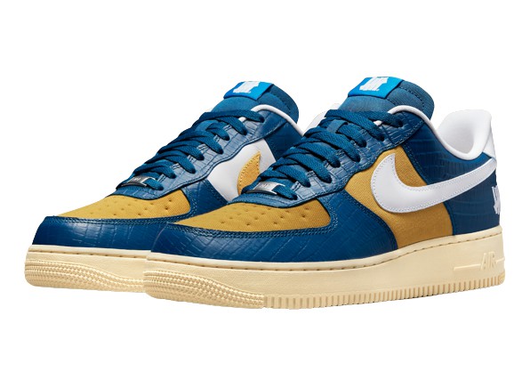 Nike Air Force 1 Low SP Undefeated 5 On It Blue Yellow Croc