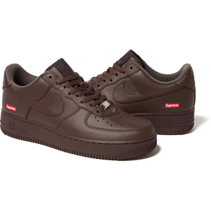 Nike Air Force 1 Low Supreme Baroque Brown - Blackapparel