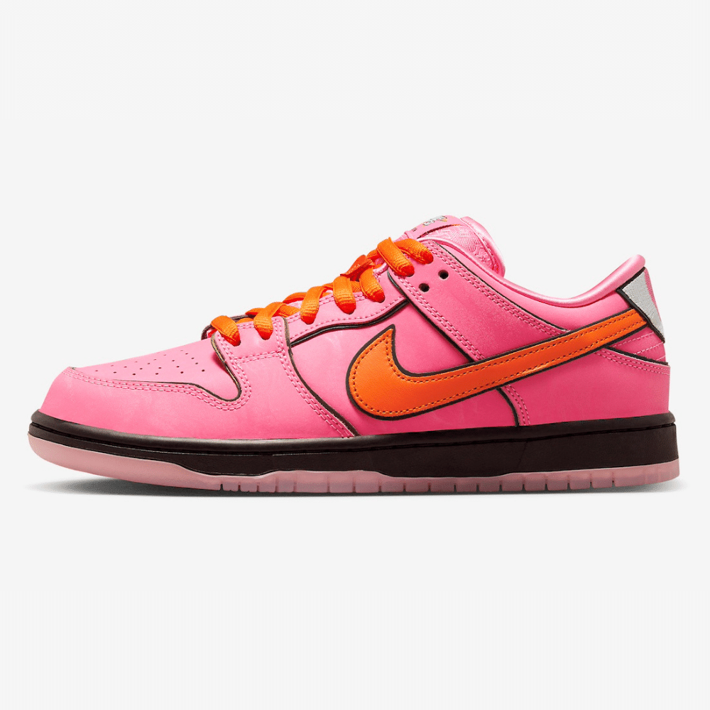 The Powerpuff Girls × Nike SB Dunk Low P As Meninas Superpoderosas x Nike SB Dunk Low Florzinha - Blackapparel