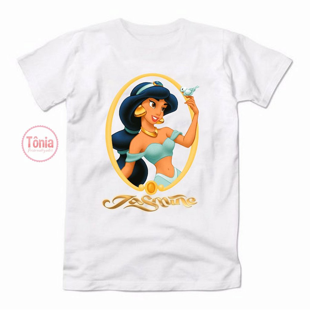 Camiseta princesa jasmine aladdin - Tônia Personalizados