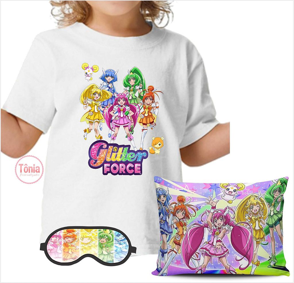 glitter force moletom com capuz