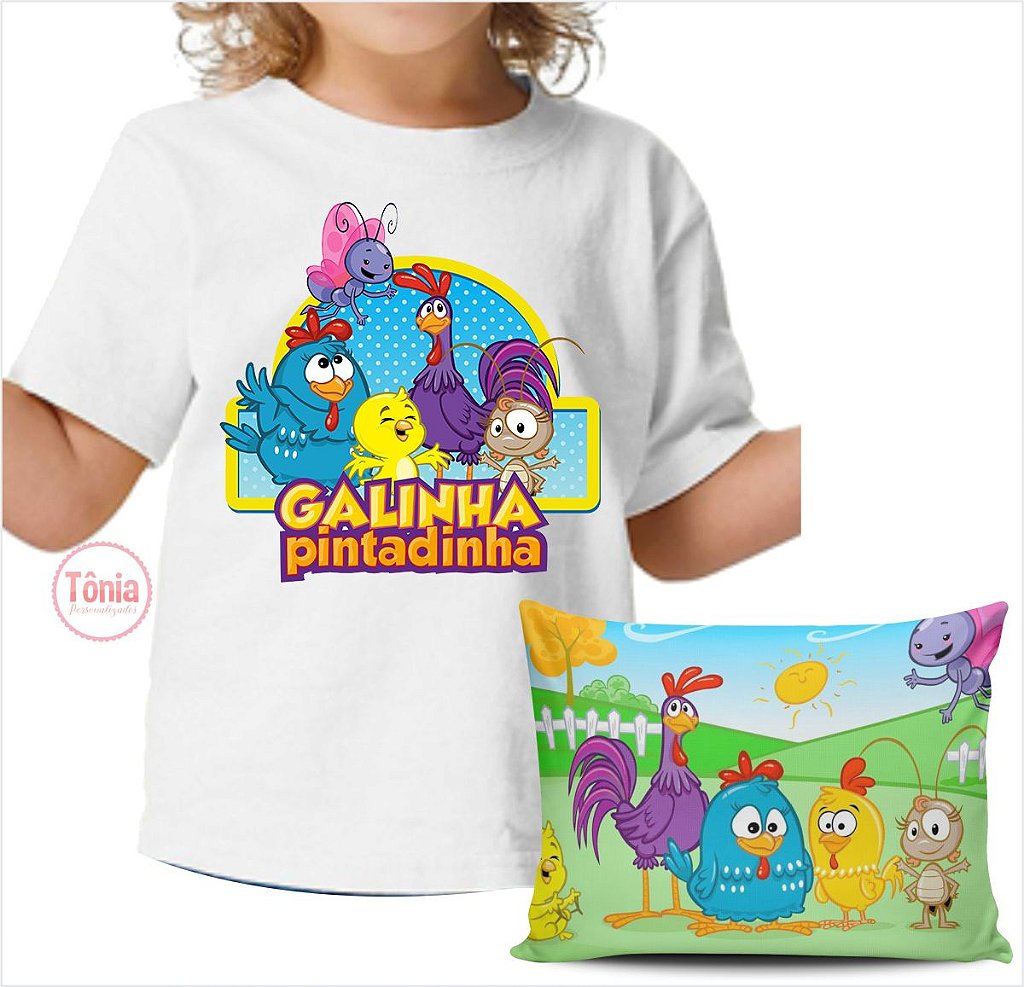 Grizzy e os lemmings kit camiseta e almofada - Tônia Personalizados