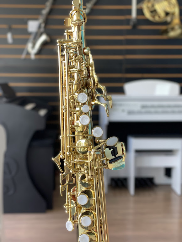 オリジナル！ Promo Sax Remix収録 Sax Soprano Reto Eagle SP502 Niquelado Novo com Estojo e