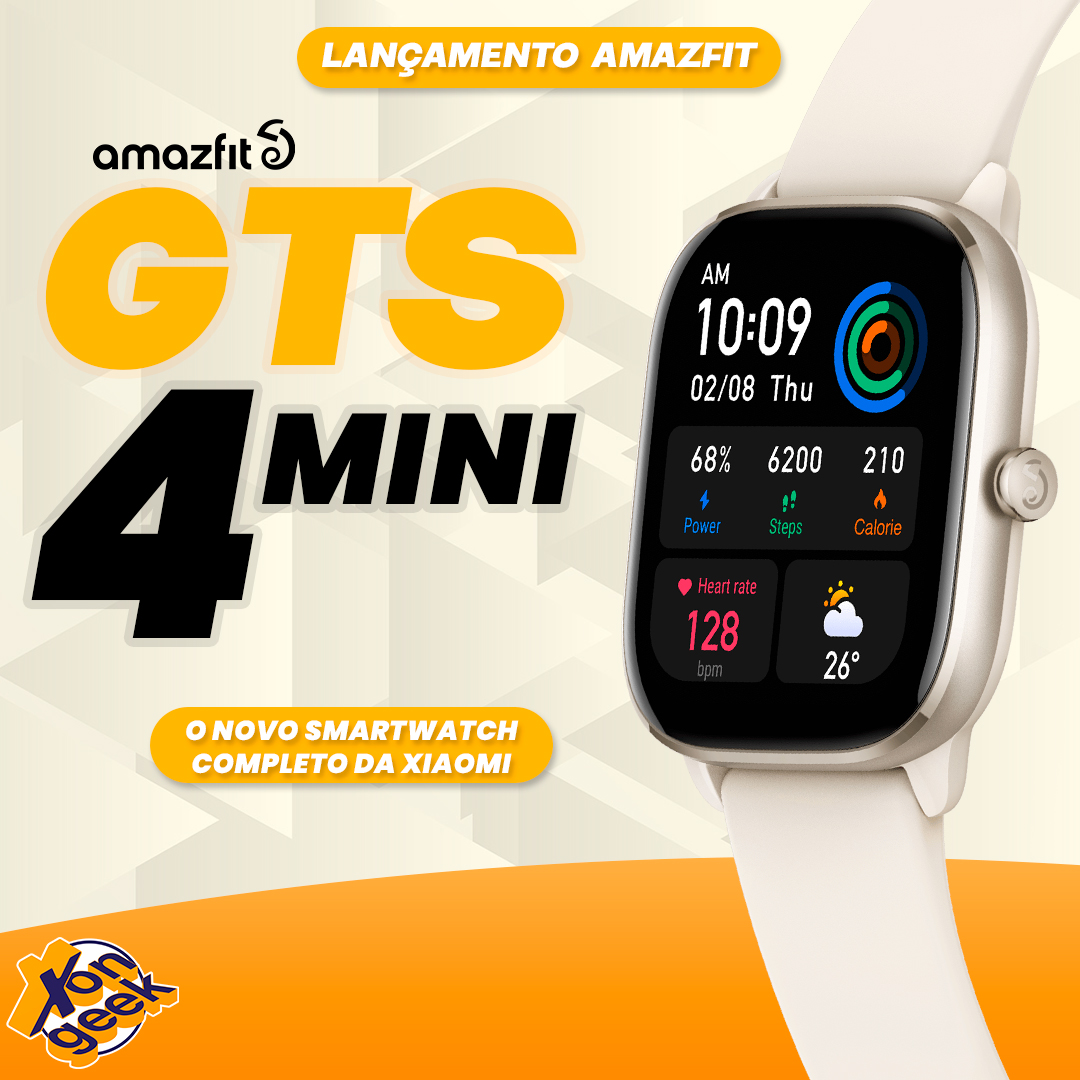 Amazfit-Mini Smartwatch GTS 2, Monitoramento do Sono, Aplicativo Zepp,  Android, iOS, 68 + Modos Esportivos, Nova Versão